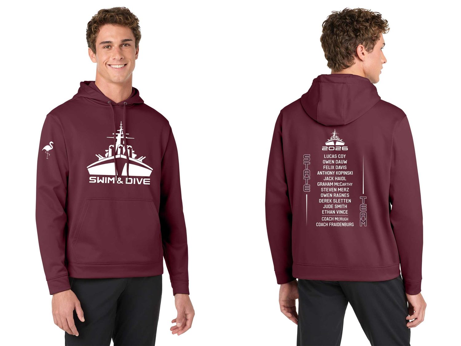 Sport-Tek Sport-Wick Hooded Pullover- Maroon Sport-Tek Sport-Wick Hooded Pullover- Maroon