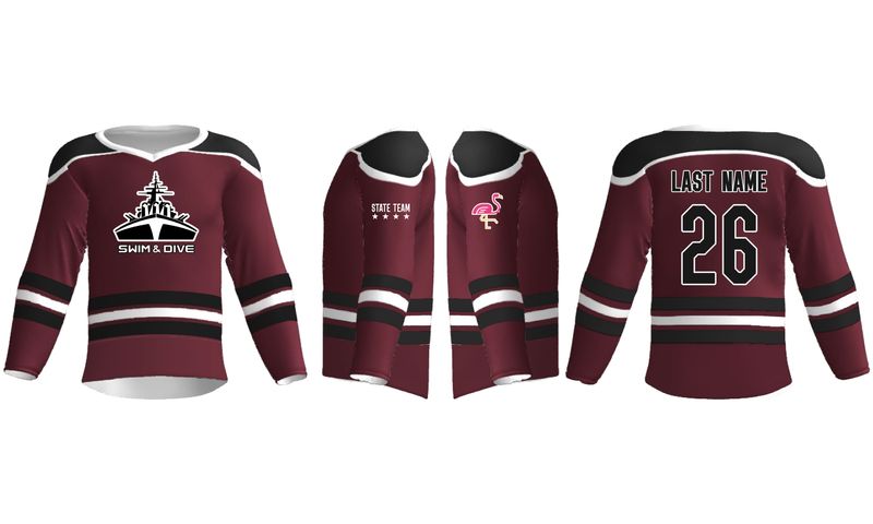 State Team Champro Hockey Jersey- Maroon