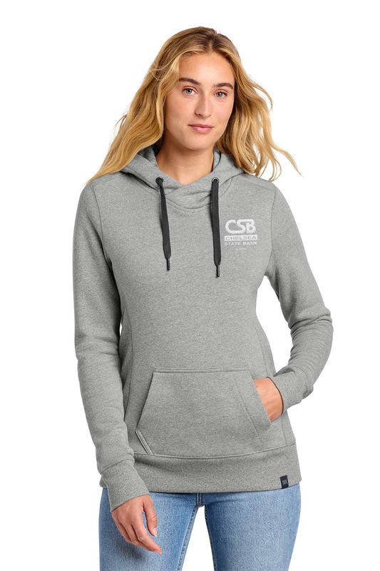 NEW New Era Women's French Terry Pullover Hoodie- Black, Light Graphite Twist **Only to be worn on Saturdays**