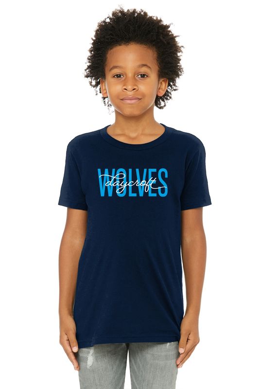 NEW Bella and Canvas Youth Soft Short Sleeve Tee- Navy