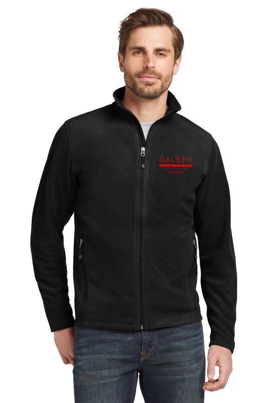 NEW Eddie Bauer Full-Zip Microfleece Jacket- Black, Grey Steel