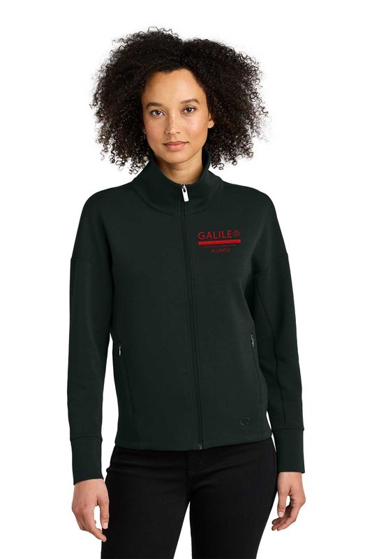 NEW OGIO Women’s Transcend Full-Zip- Black, Tarmac Grey
