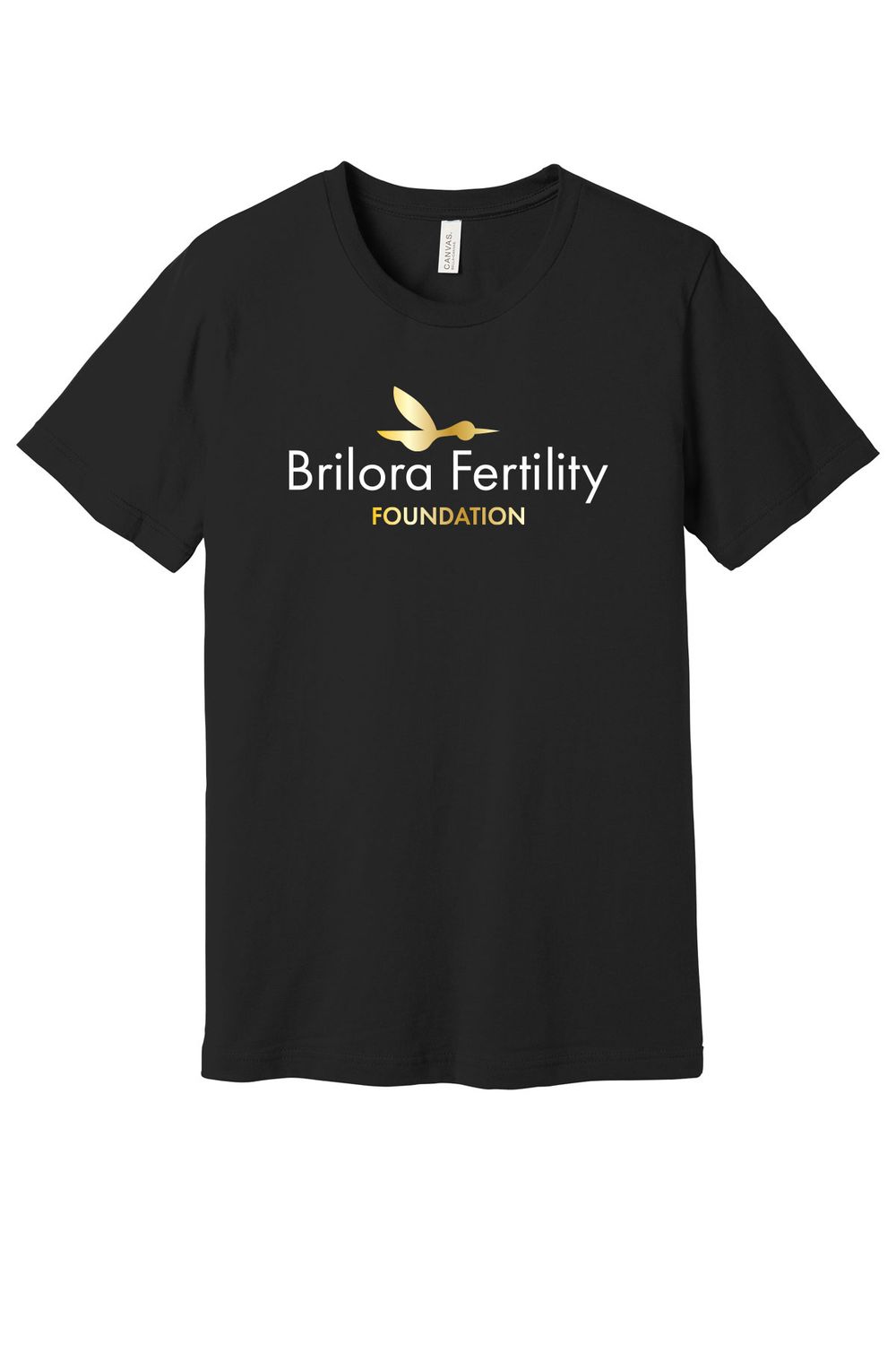 Brilora Fertility Foundation Soft Cotton Tee- Black