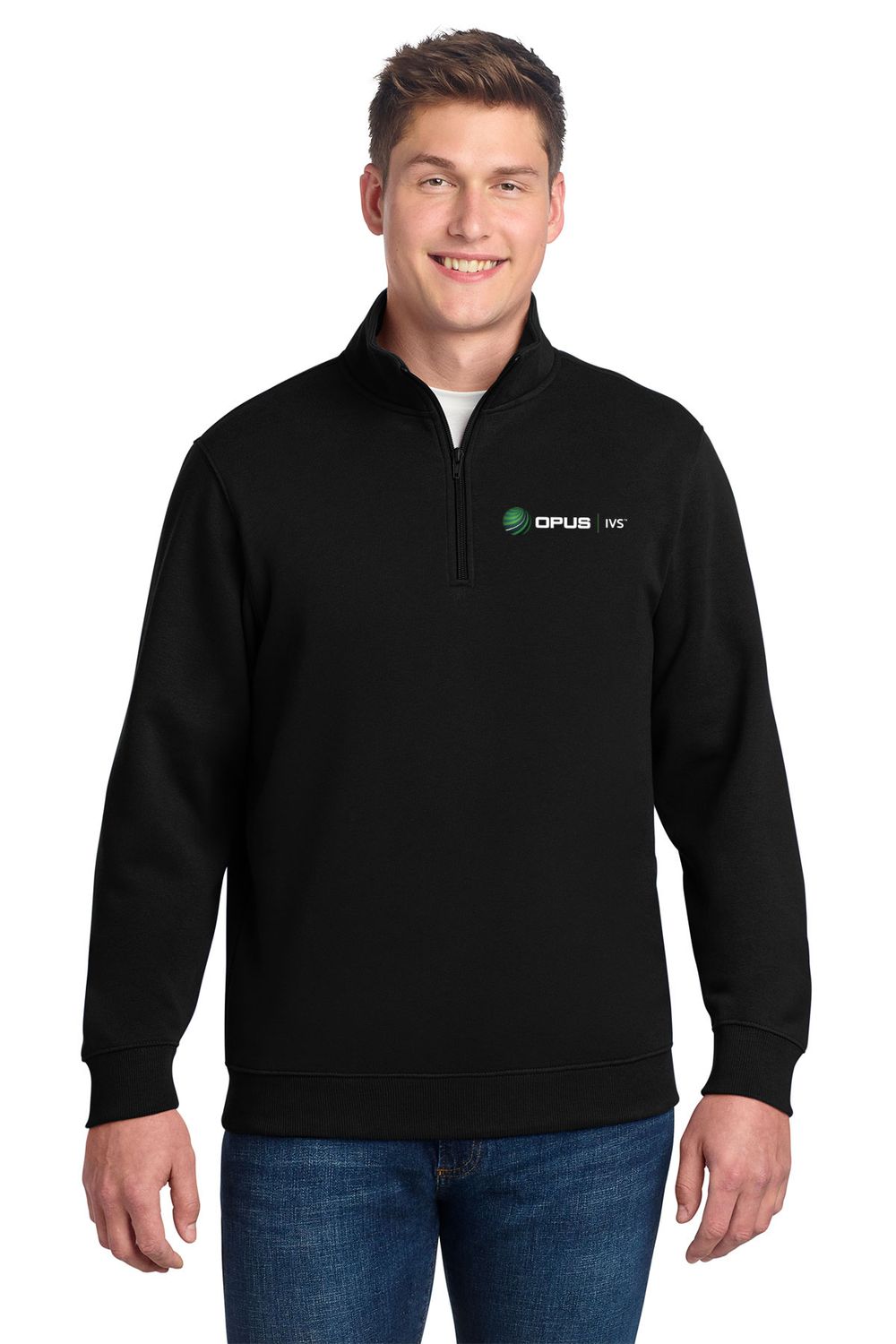 Sport-Tek 1/4-Zip Sweatshirt- Black