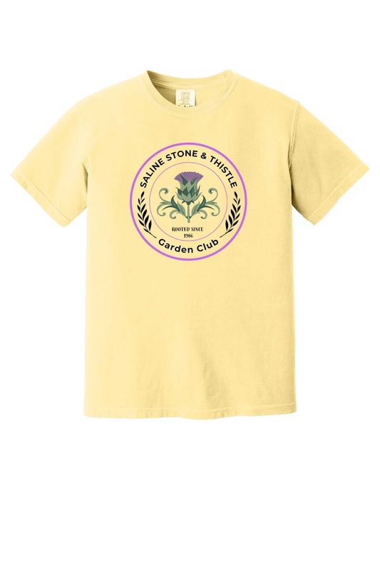 Comfort Colors Heavyweight Ring Spun Tee - Orchid, Black, Yellow