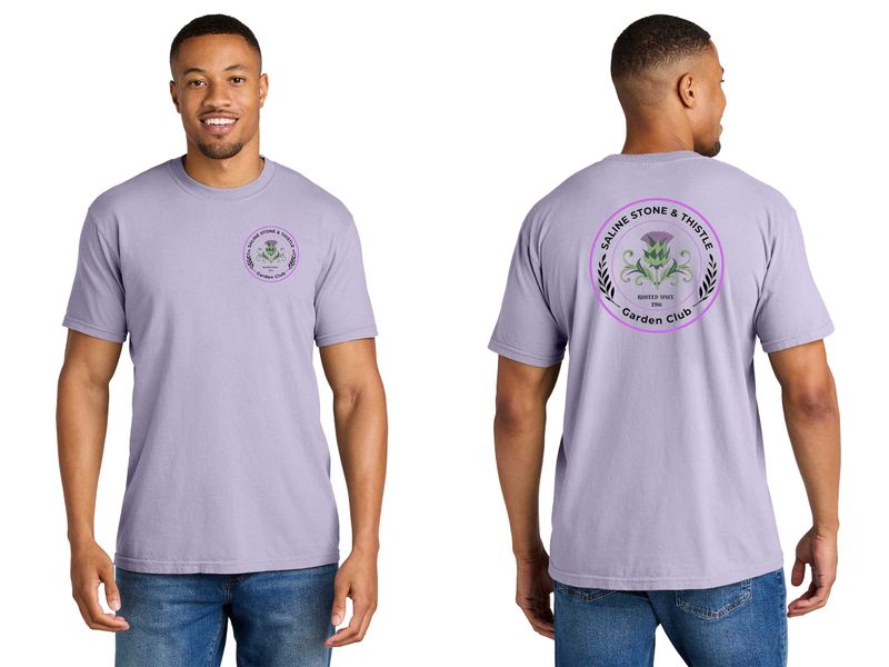 Comfort Colors Heavyweight Ring Spun Tee - Orchid, Black