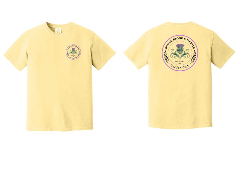 Comfort Colors Heavyweight Ring Spun Tee - Orchid, Black, Yellow
