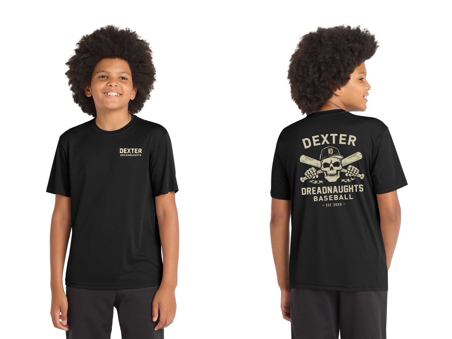 NEW DREADS BASEBALL T Youth Performance Short Sleeve T - Black