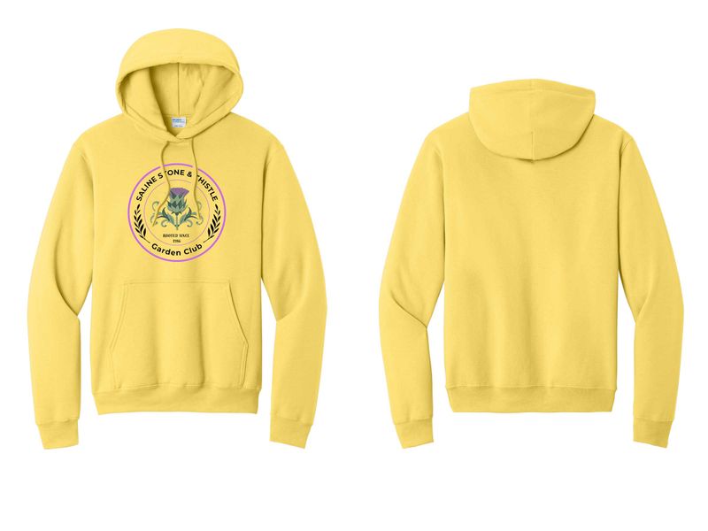 Port & Co Unisex Fleece Pullover Hooded Sweatshirt -Lavender, Black, Yellow