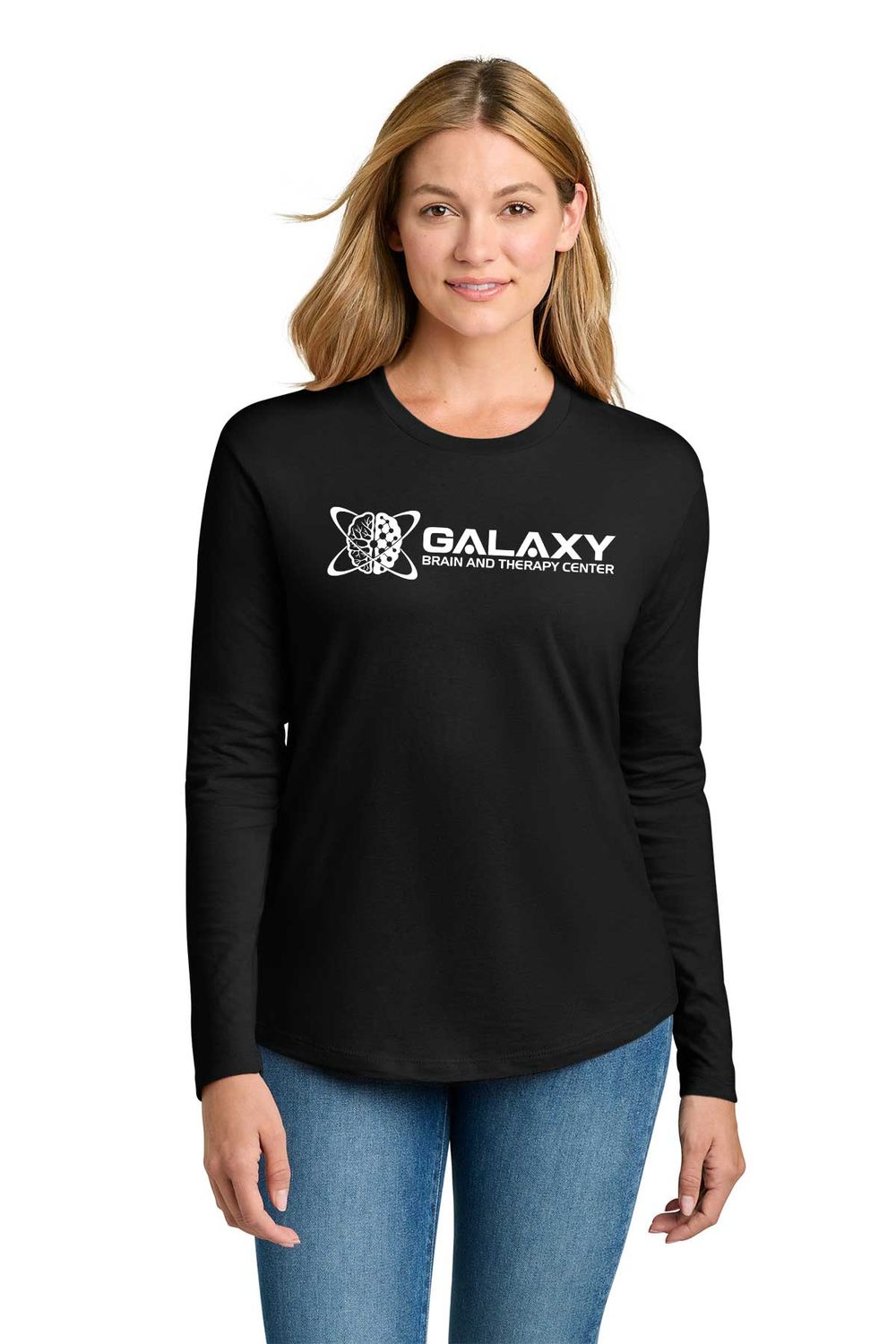 Next Level Apparel Women’s Cotton Relaxed Long Sleeve Tee- Navy, Heather Grey, Black, Red, Pink