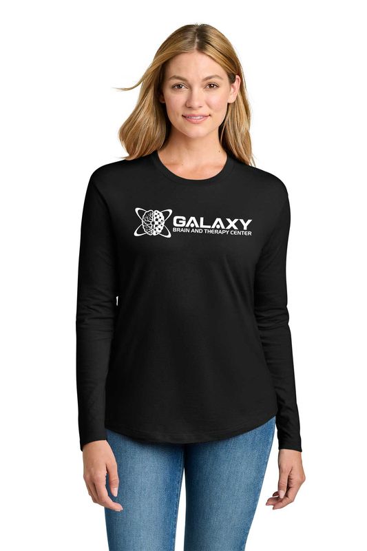 Next Level Apparel Women’s Cotton Relaxed Long Sleeve Tee- Navy, Heather Grey, Black, Red, Pink