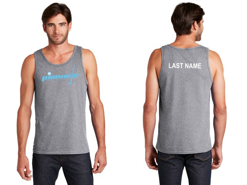 Unisex Cotton Tank- Heather Grey, White, Black