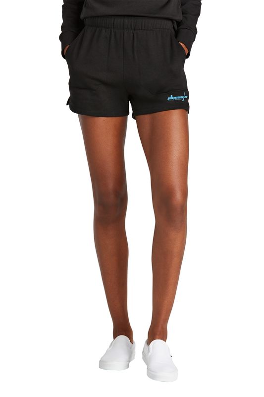 District Women’s Perfect Tri Fleece Short- Black, Grey Frost