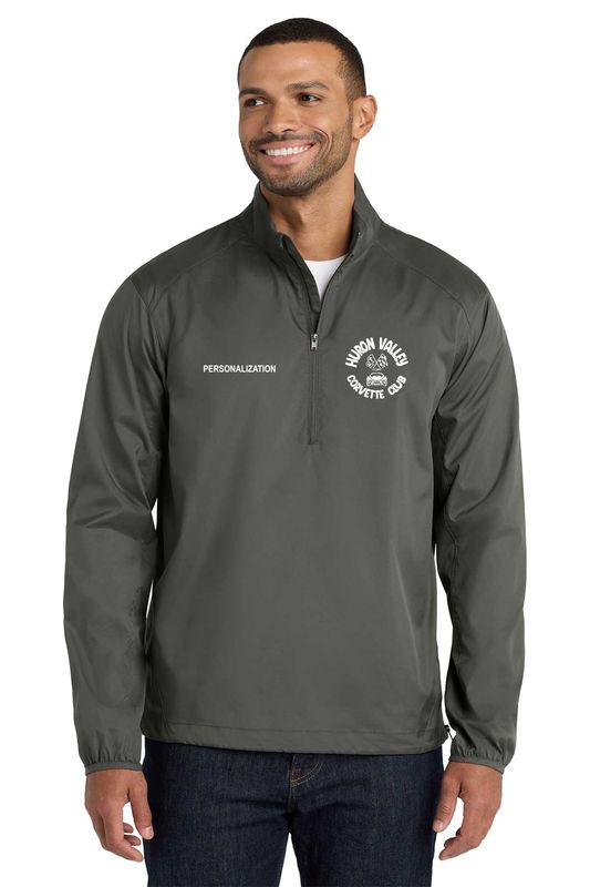 Port Authority Zephyr 1/2-Zip Pullover- Black, Grey Steel, Navy