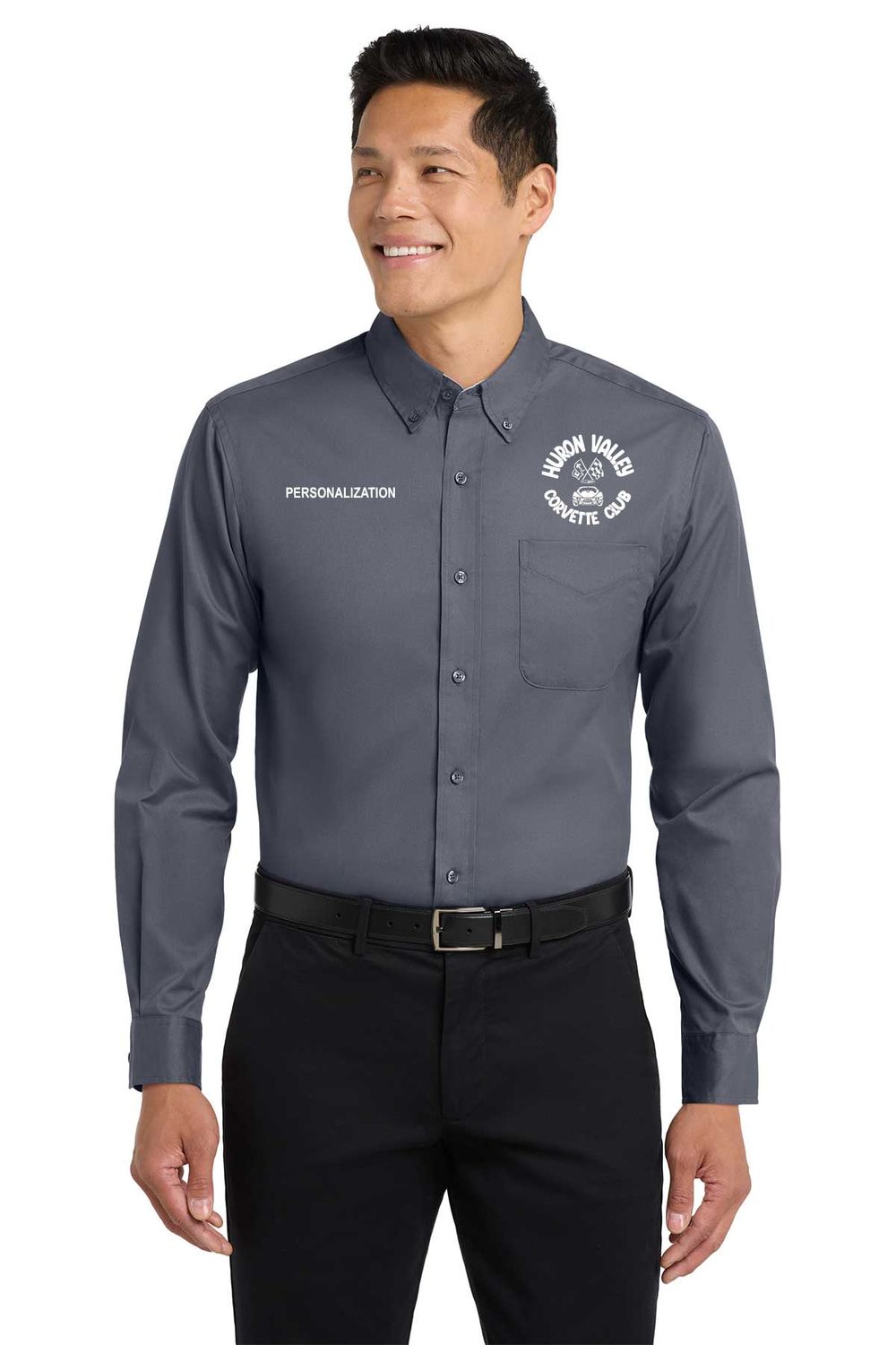 Port Authority Tall Long Sleeve Easy Care Shirt- Black, Light Blue, Red, White, Grey, Navy