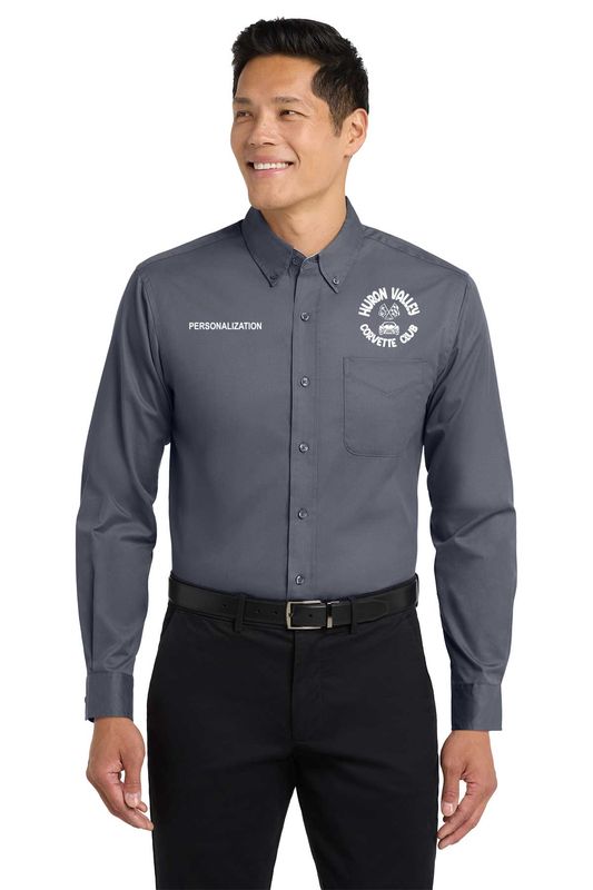Port Authority Tall Long Sleeve Easy Care Shirt- Black, Light Blue, Red, White, Grey, Navy