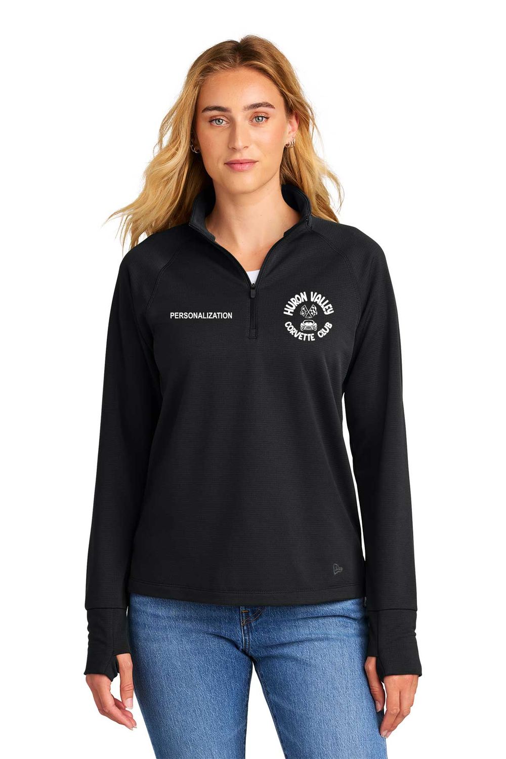 New Era Women’s Stand Out 1/4-Zip- Black, Graphite, Navy New Era Women’s Stand Out 1/4-Zip- Black, Graphite, Navy