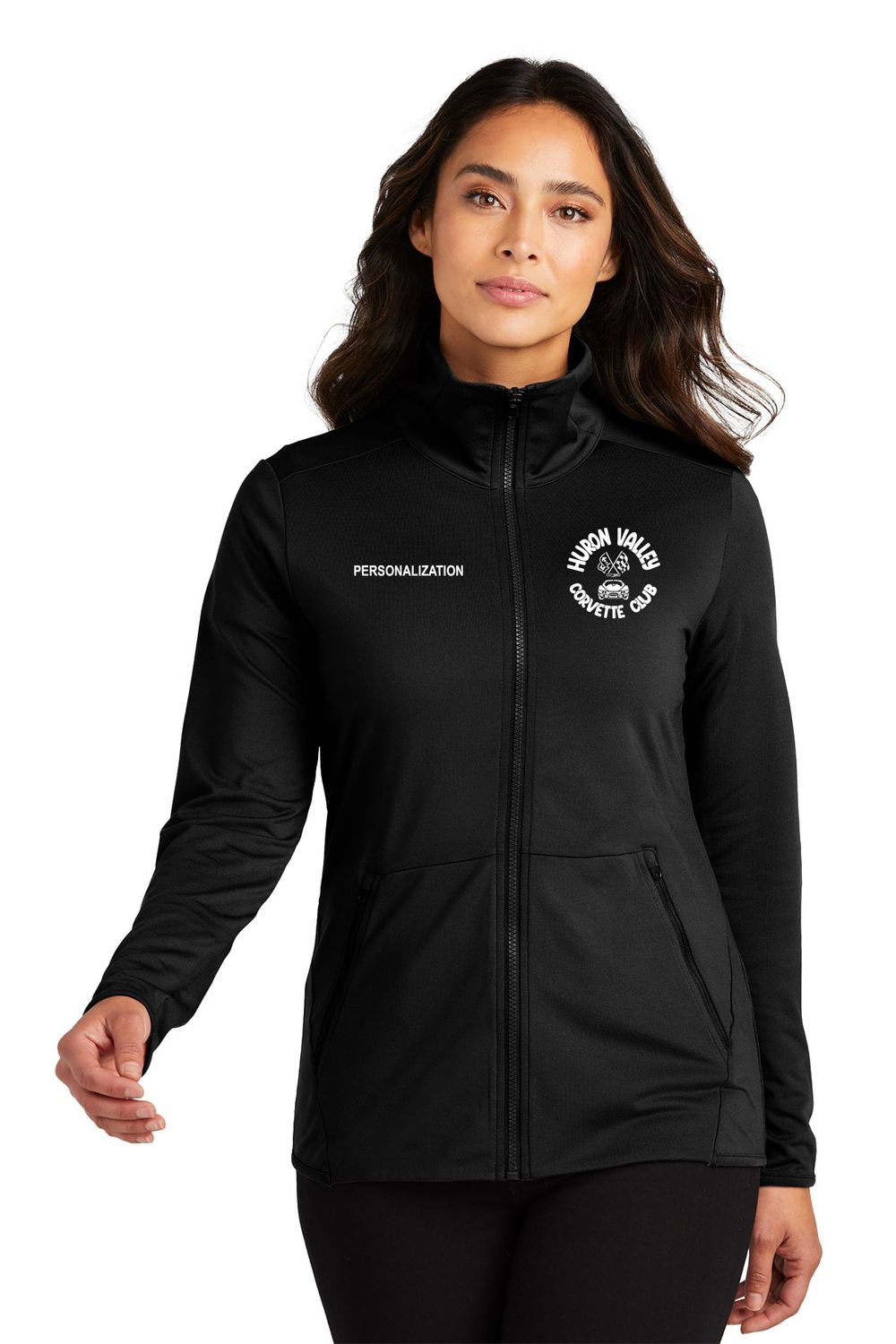 Women's Accord Stretch Fleece Full Zip- Black, Pewter, Navy Women's Accord Stretch Fleece Full Zip- Black, Pewter, Navy
