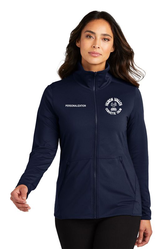 Women's Accord Stretch Fleece Full Zip- Black, Pewter, Navy