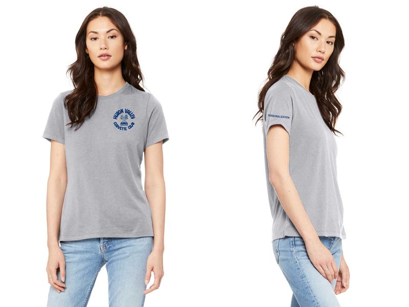Bella & Canvas Women's Soft Cotton Blend T-Shirt- Black, Pink, Navy, Red, White, Athletic Grey