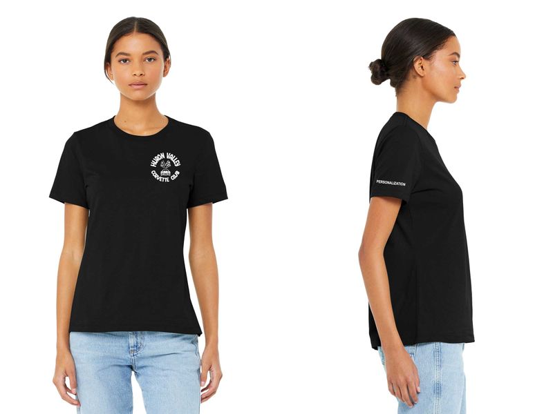 Bella & Canvas Women's Soft Cotton Blend T-Shirt- Black, Pink, Navy, Red, White, Athletic Grey
