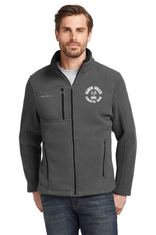 Eddie Bauer Full-Zip Fleece Jacket- Black, Grey, Navy
