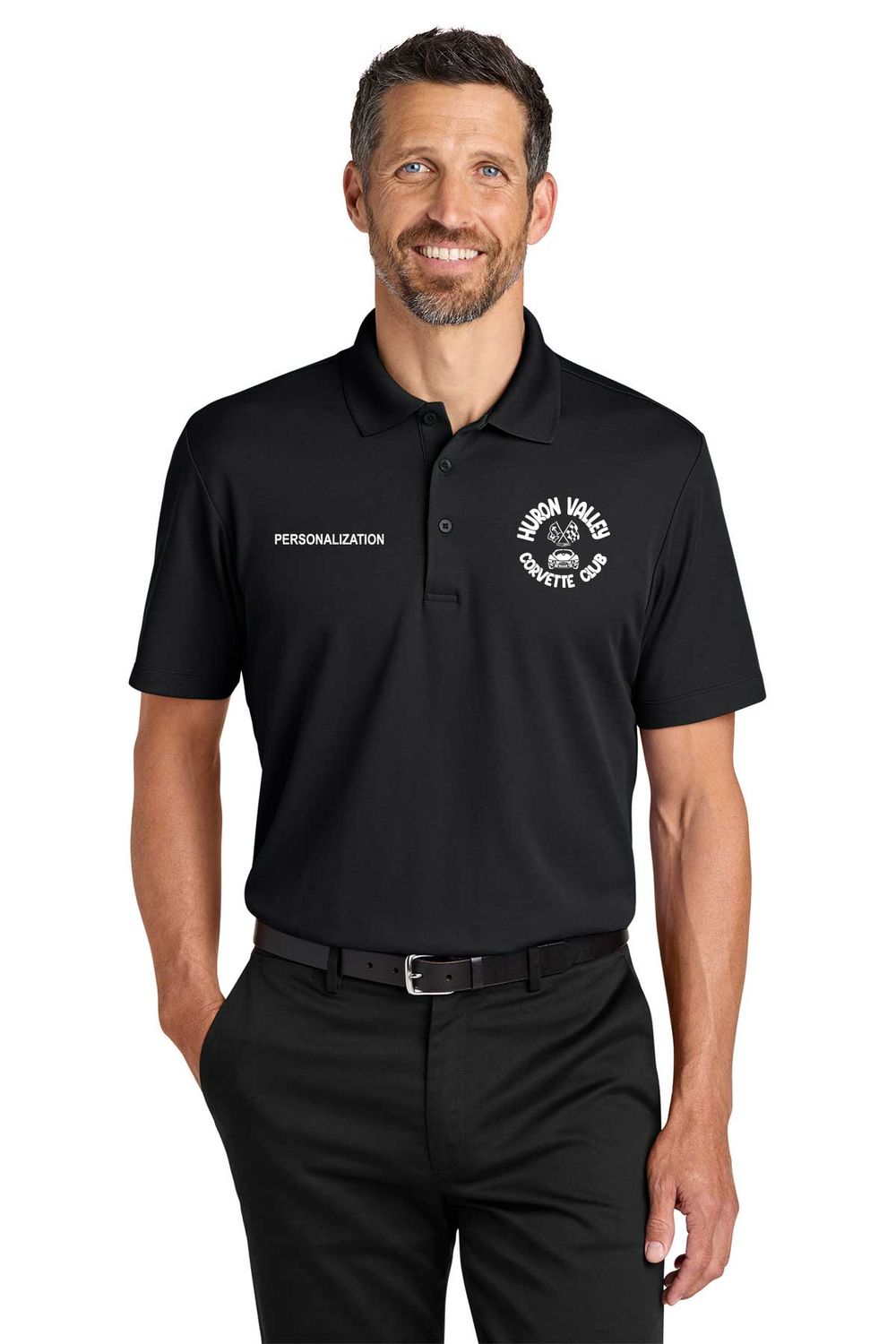 Port Authority Plaited Pique Polo-Black, Navy, Red, White, Strong Blue