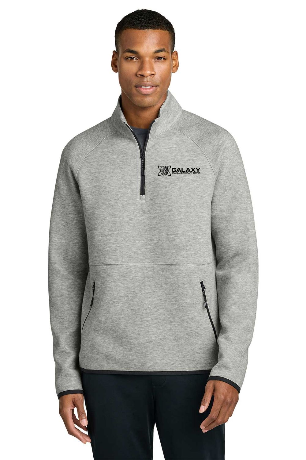 Sport-Tek Phenom 1/4-Zip- Athletic Heather, Black, Navy