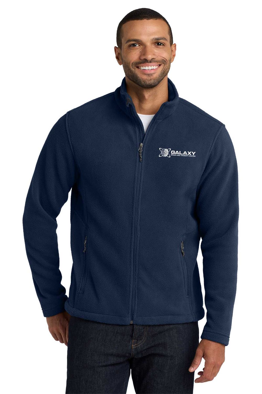 Unisex Fleece Jacket-Navy, Black, Dark Grey