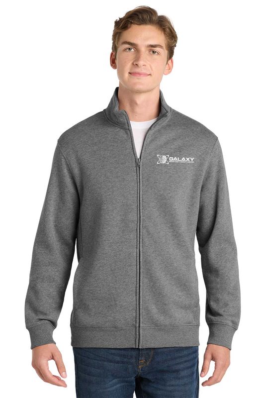 Sport-Tek Full-Zip Sweatshirt- Black, Navy, Vintage Heather