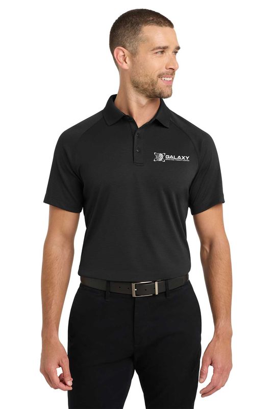 Port Authority Crossover Raglan Polo- Regatta Blue, Black, Grey
