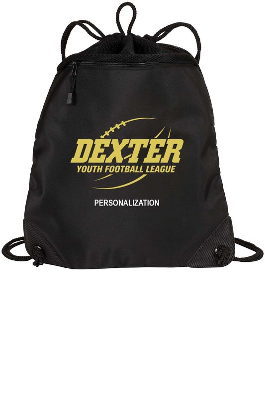 Port Authority Cinch Pack with Mesh Trim- Black Port Authority Cinch Pack with Mesh Trim- Black