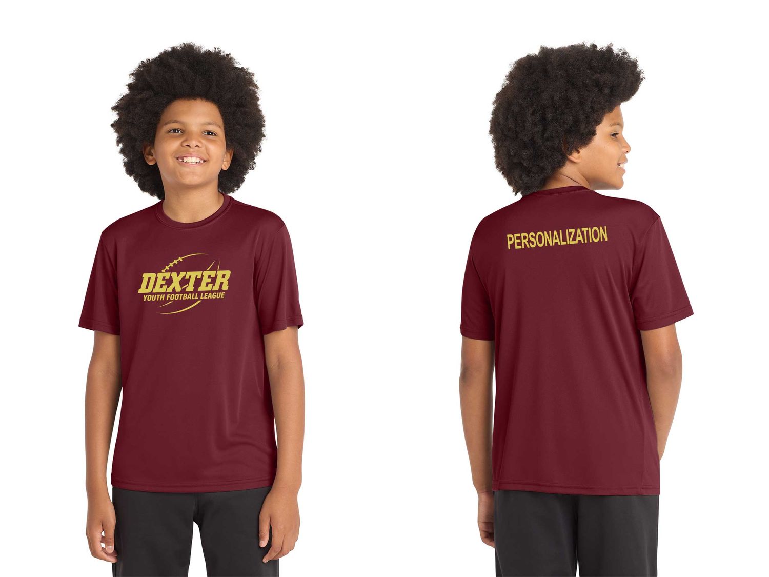 OPTIONAL TEAM ITEM Performance Short Sleeve Tee (Youth and Adult Sizes)-Maroon OPTIONAL TEAM ITEM Performance Short Sleeve Tee (Youth and Adult Sizes)-Maroon