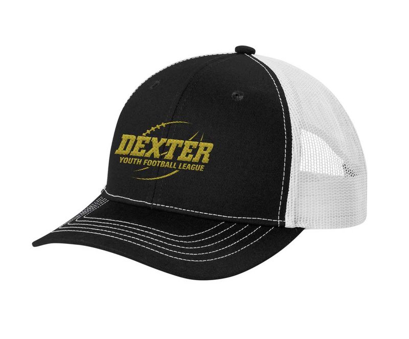 Port Authority Youth Snapback Trucker Cap- Black, Black/White, Grey/White
