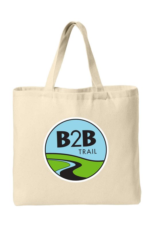 B2B TRAIL logo: Port Authority Ideal Twill Convention Tote - Natural B2B TRAIL logo: Port Authority Ideal Twill Convention Tote - Natural