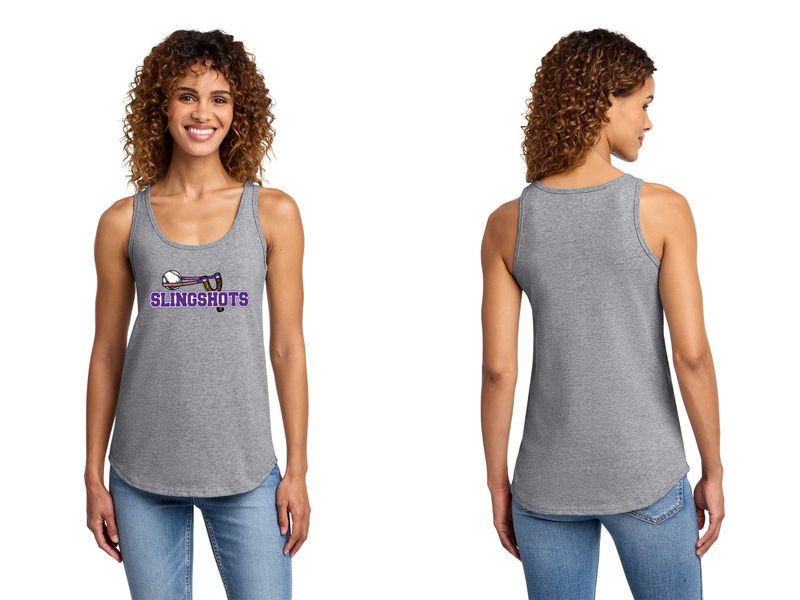 Ladie's Core Cotton Tank Top- Black, Athletic Heather, White