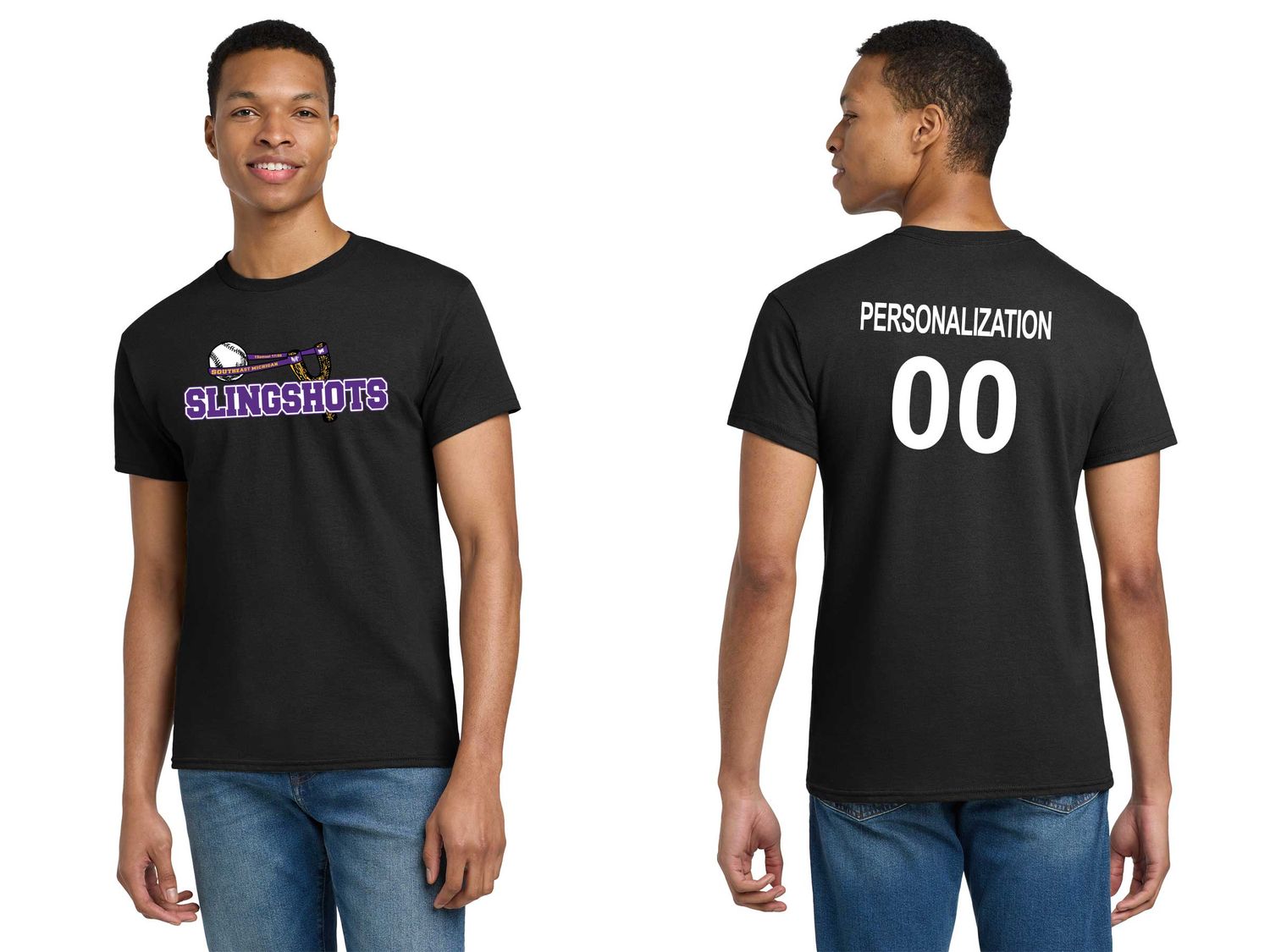 Adult Unisex Cotton Tee- Black, Sport Grey, Purple, White