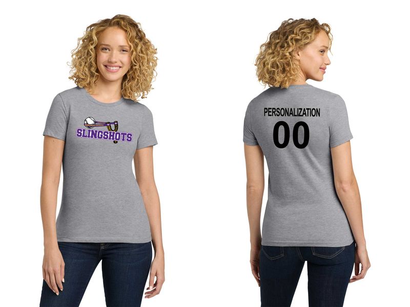 Next Level Ladies Cotton Tee- Black, White, Grey, Purple