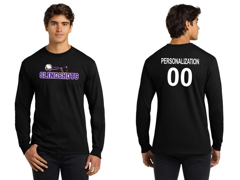 Adult Long Sleeve Tee- Sport Grey, White, Black, Purple