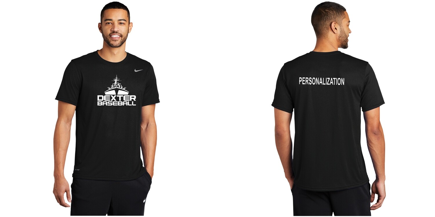 Nike Performance Short Sleeve Tee - Black, Carbon Heather, White, Purple