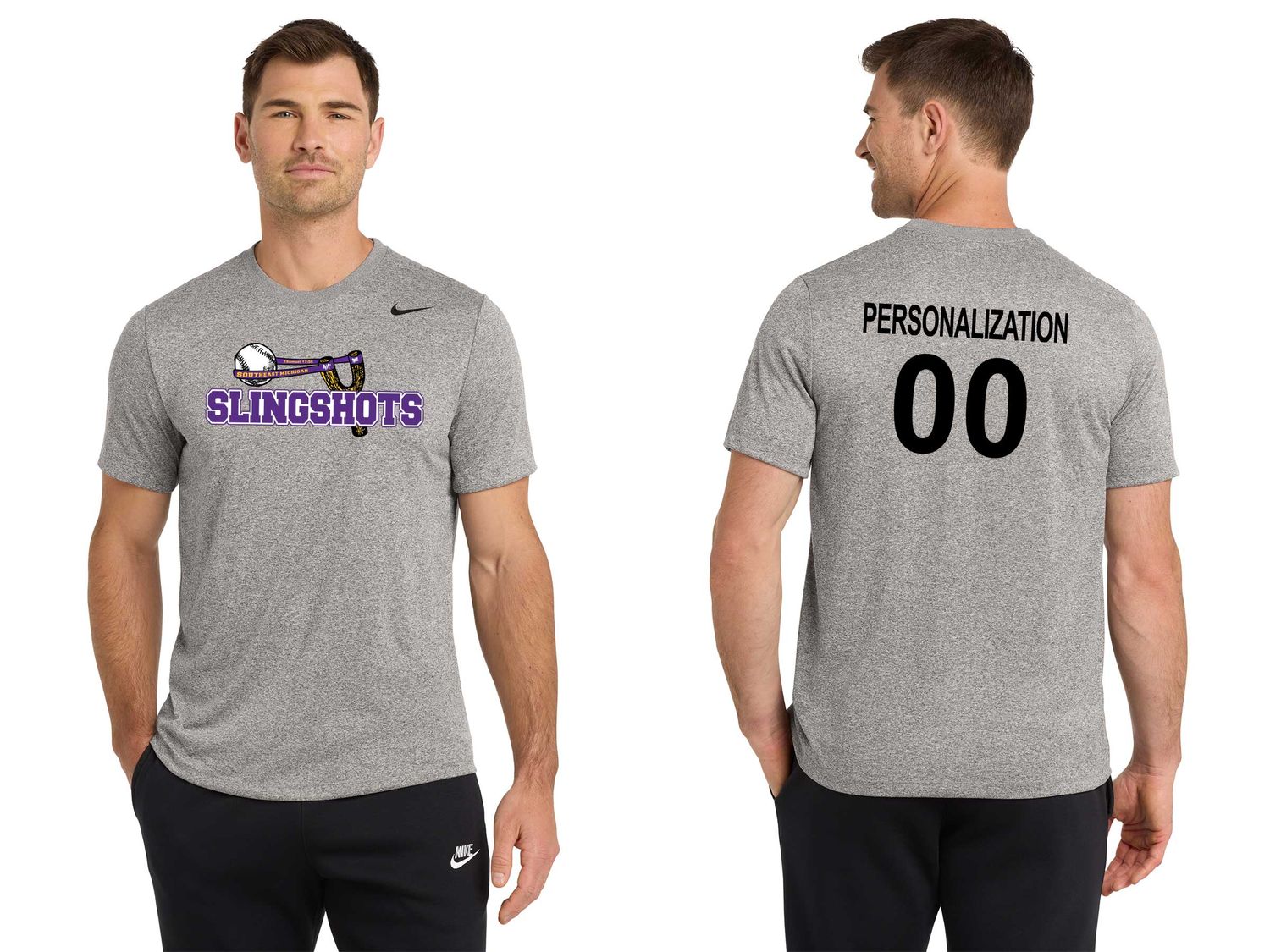 Nike Performance Short Sleeve Tee - Black, Carbon Heather, White, Purple Nike Performance Short Sleeve Tee - Black, Carbon Heather, White, Purple