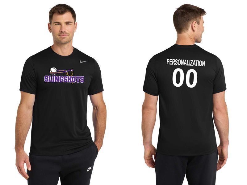 Nike Performance Short Sleeve Tee - Black, Carbon Heather, White, Purple