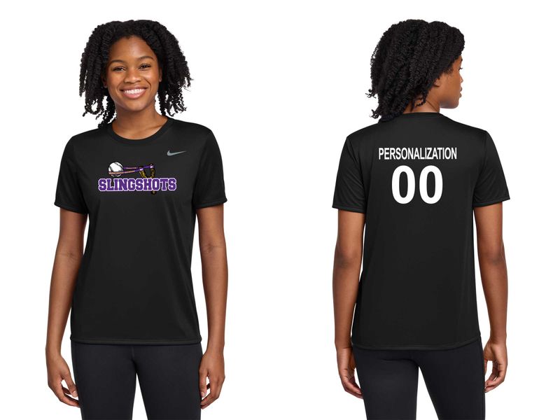 Ladies Nike Legend Tee- Black, White, Purple, Carbon Heather