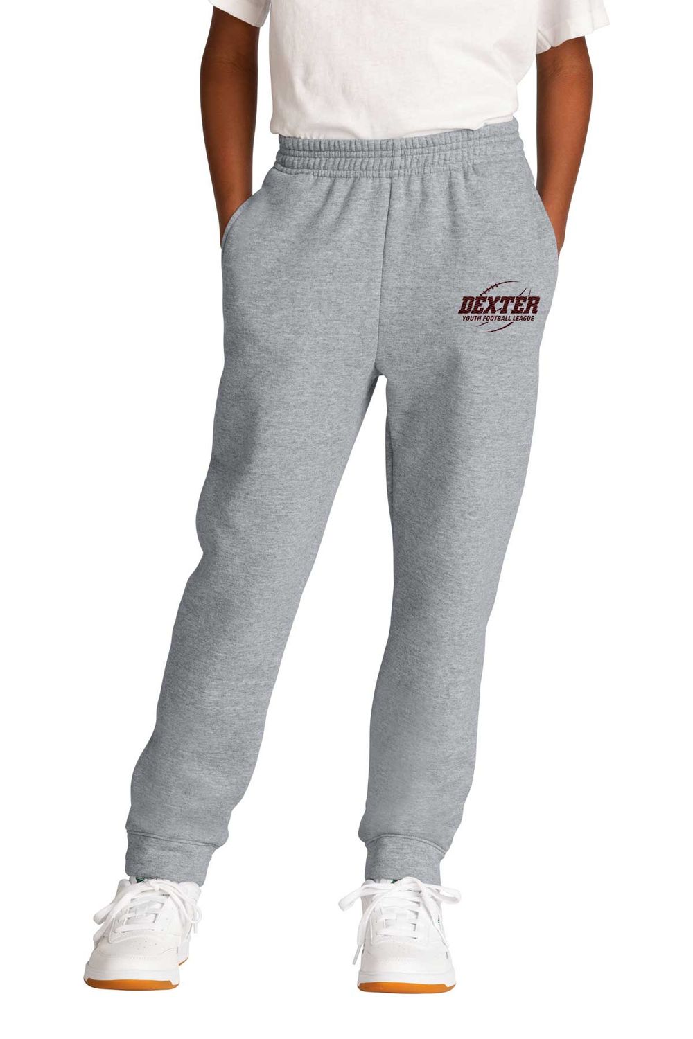 Port & Company Youth Core Fleece Jogger- Black, Grey Port & Company Youth Core Fleece Jogger- Black, Grey