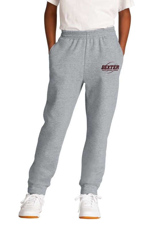Port & Company Youth Core Fleece Jogger- Black, Grey Port & Company Youth Core Fleece Jogger- Black, Grey
