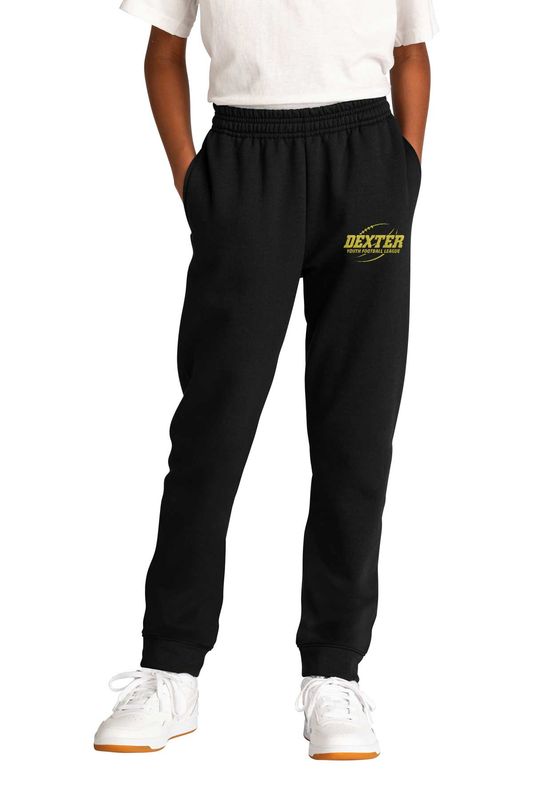 Port & Company Youth Core Fleece Jogger- Black, Grey