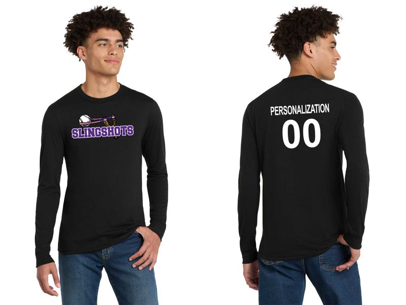 Unisex District Perfect Tri Long Sleeve Tee - Black, White, Grey