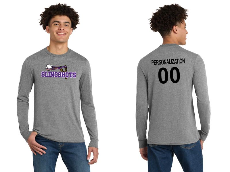 Unisex District Perfect Tri Long Sleeve Tee - Black, White, Grey
