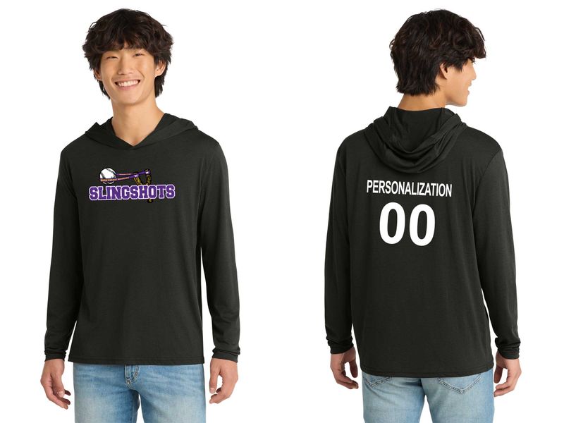 Adult Lightweight Long Sleeve Hoodie - Black, White, Grey
