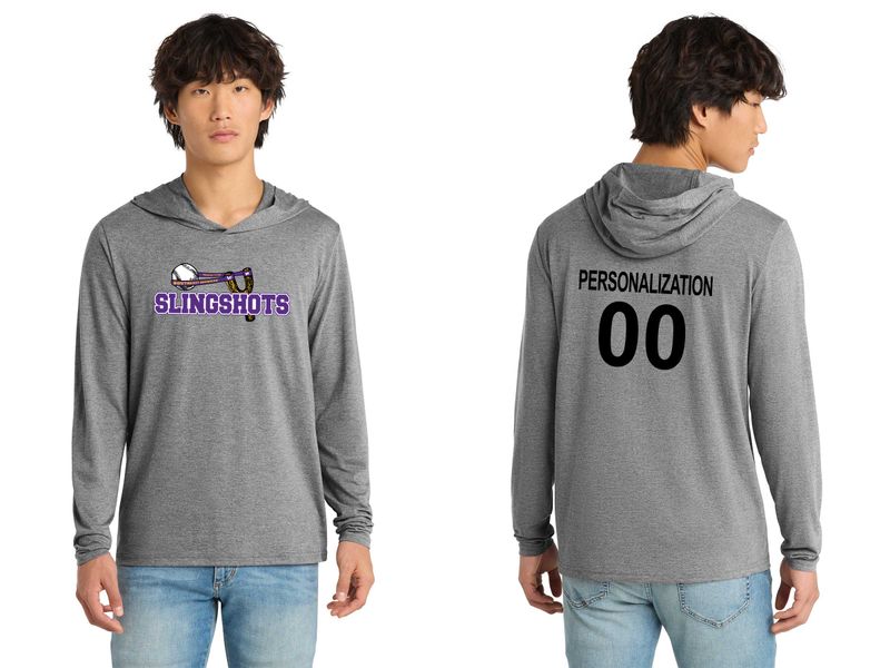 Adult Lightweight Long Sleeve Hoodie - Black, White, Grey